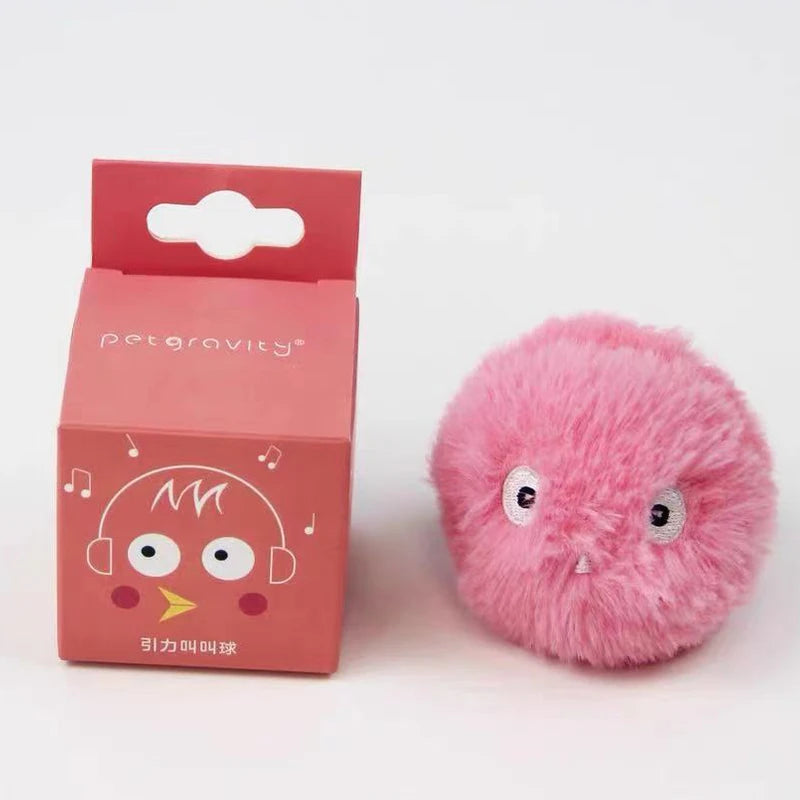 Balle Interactive Électrique pour Chat – Peluche Sonore