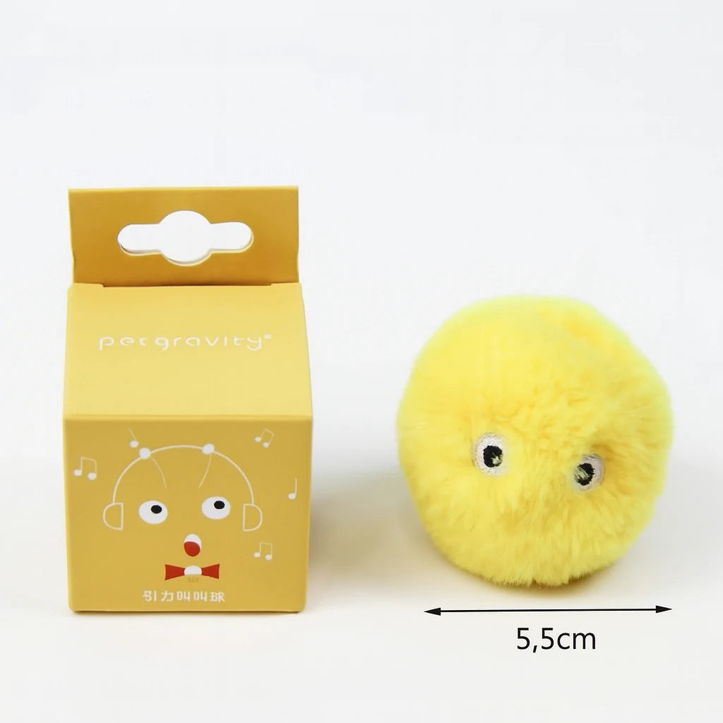 Balle Interactive Électrique pour Chat – Peluche Sonore