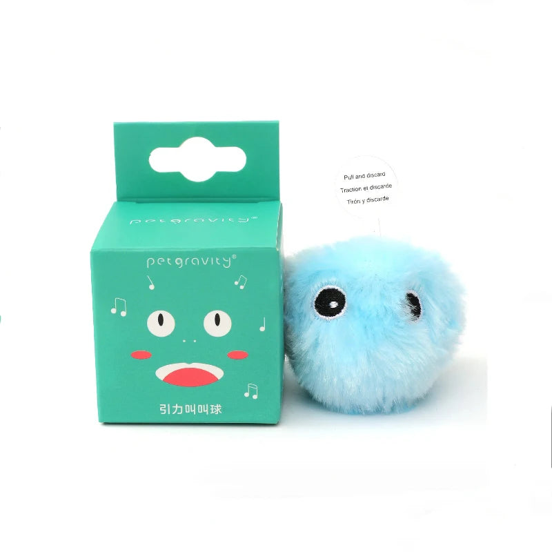 Balle Interactive Électrique pour Chat – Peluche Sonore