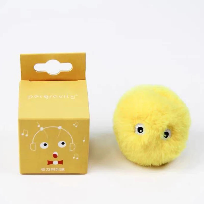 Balle Interactive Électrique pour Chat – Peluche Sonore