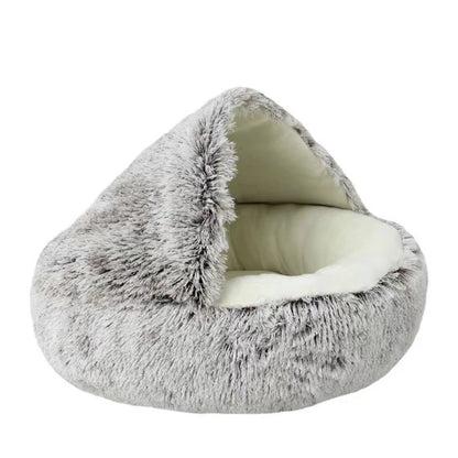 Lit en peluche douce avec housse pour chat